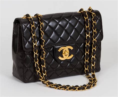 chanel classic black jumbo bag|jumbo chanel bag for sale.